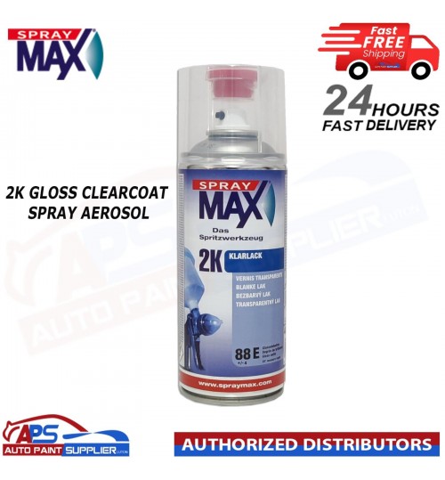 SPRAYMAX 680061 400ML 2K GLOSS CLEARCOAT SPRAY AEROSOL 